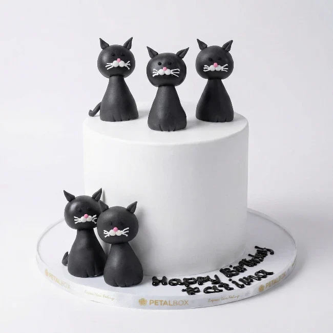 Black Cat Theme Cake