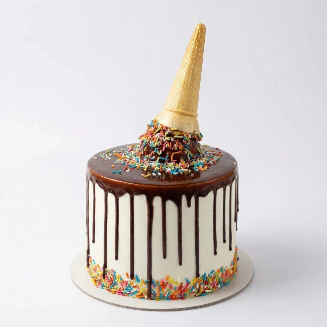Chocolate Cone Drip Cake