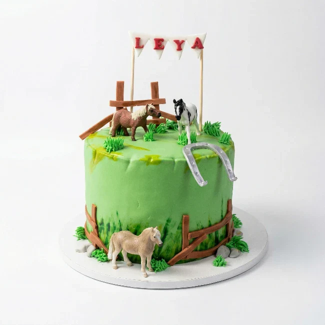 Farm Horse Theme Cake