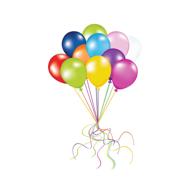 Multicolor Balloon Bunch
