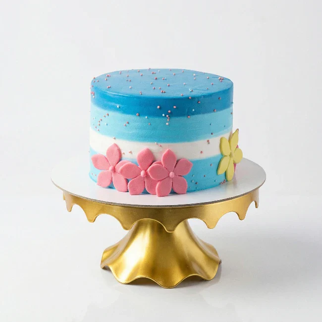 Ombre Blue Cake