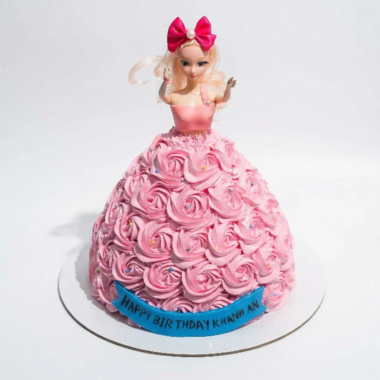 Barbie Doll Pink Cake