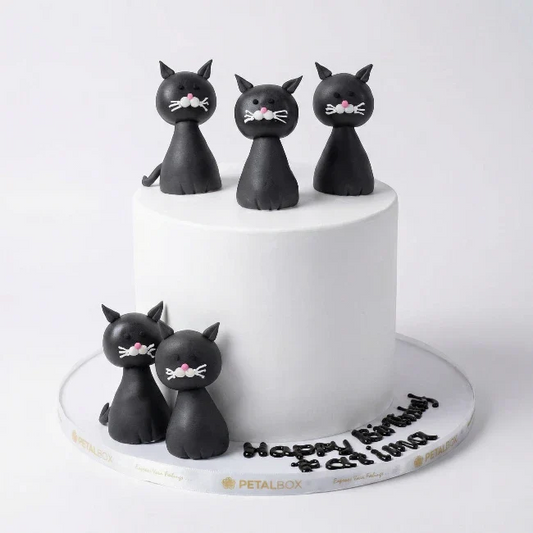 Black Cat Theme Cake