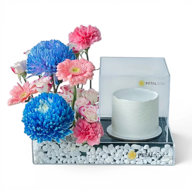 Blush & Blue Delight