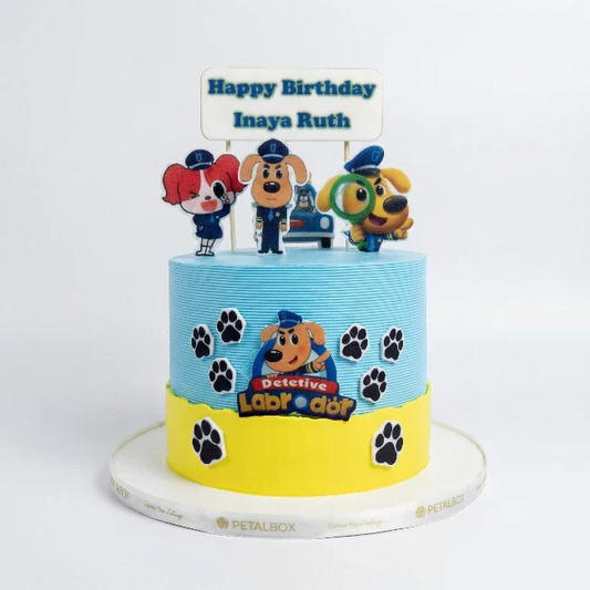 Detective Labrador Cake