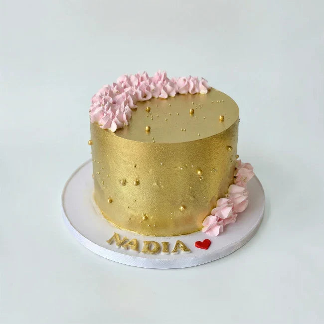 Elegant Gold Cake