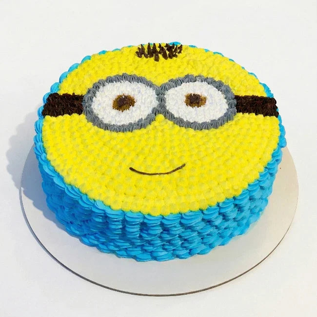 Minion Face Theme Cake