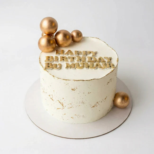 Pretty Golden Touch Cake