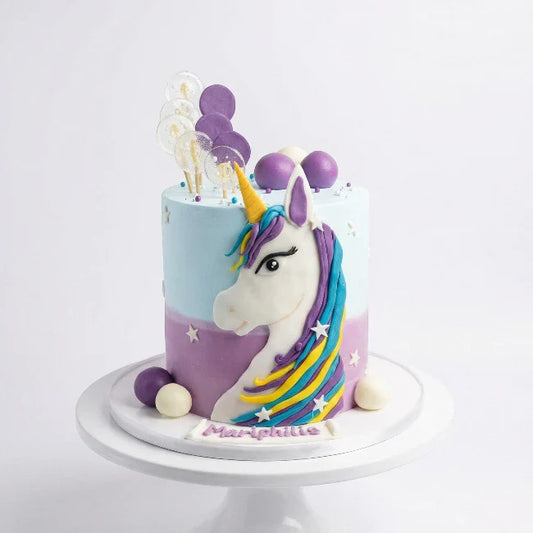 Unicorn Face Cake
