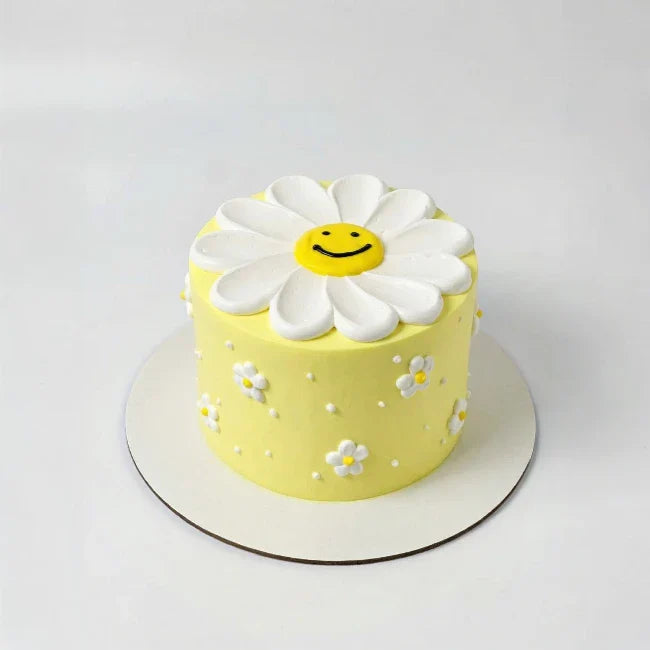 Yellow Sunshine Flower Cake